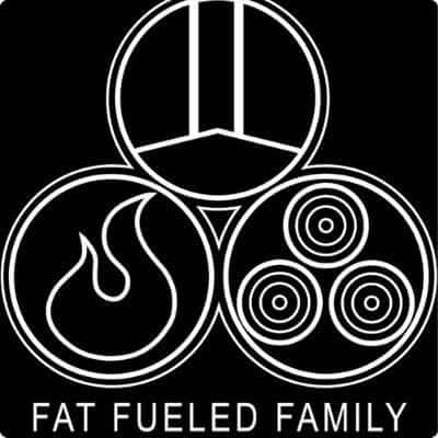 Fat fueled family podcast logo