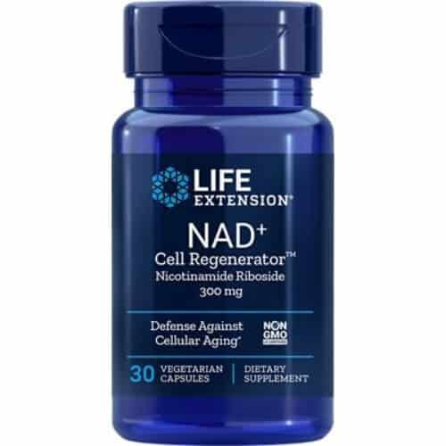 Life Extension nad+ cell regenerator supplement bottle