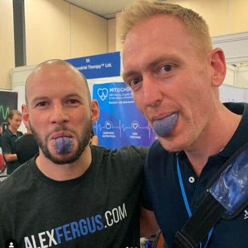 Blue tongues from taking blue cannatine