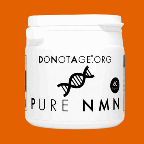 Bottle of Do Not Age NMN supplement