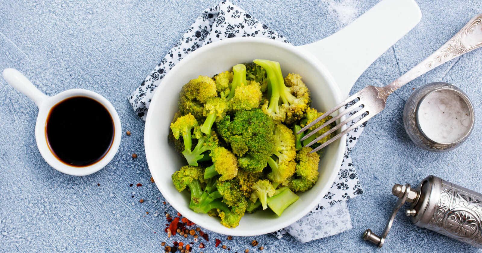 Bowl of broccoli which is food that contains spermidine 