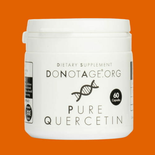 Tub of Do Not Age Pure Quercetin Capsules